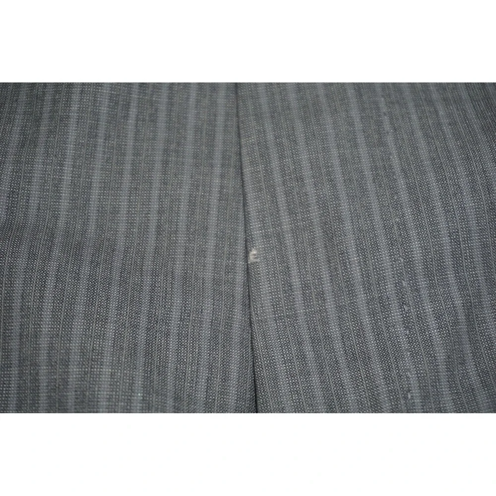 Z Zegna Suit Gray Striped Wool Silk 2 Piece Men's IT 50 Slim 40R US 35x31